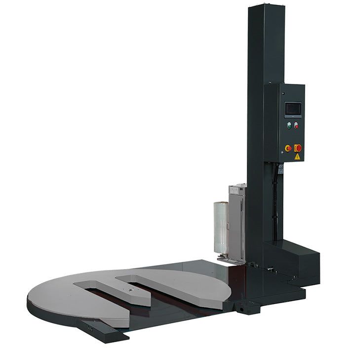 Banderoleuse professionnelle avec plateau en U - Rotaket Manutention