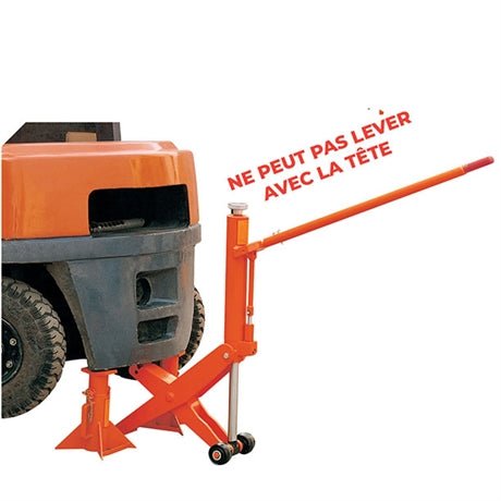 Cric rouleur grande capacité 7000 kg - Rotaket Manutention