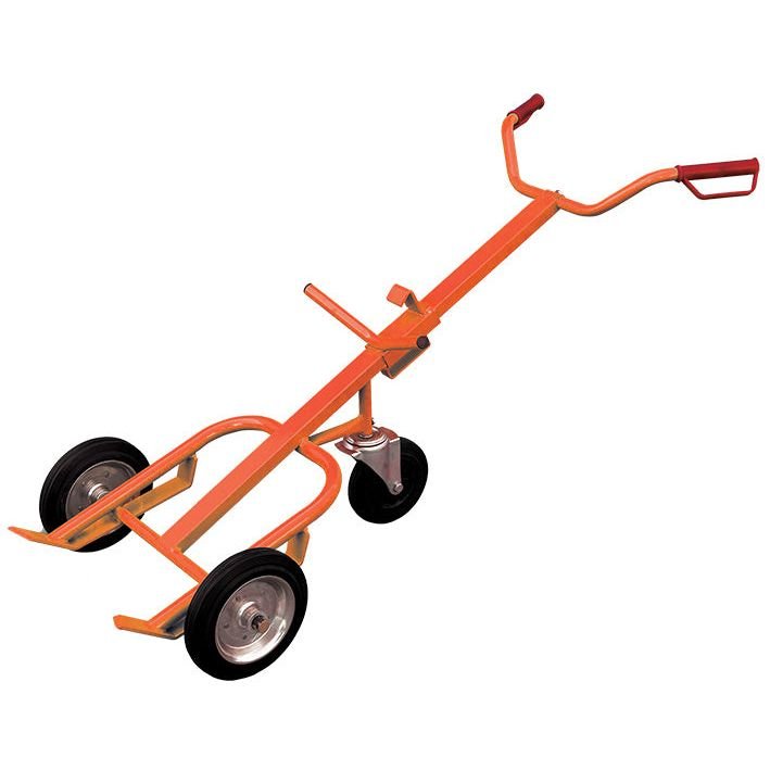 Diable porte - fût métal et plastique à rebord 400 kg - Rotaket Manutention
