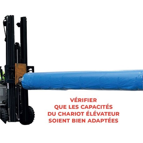 Eperon charge cylindrique enfourchable 510 kg - Rotaket Manutention