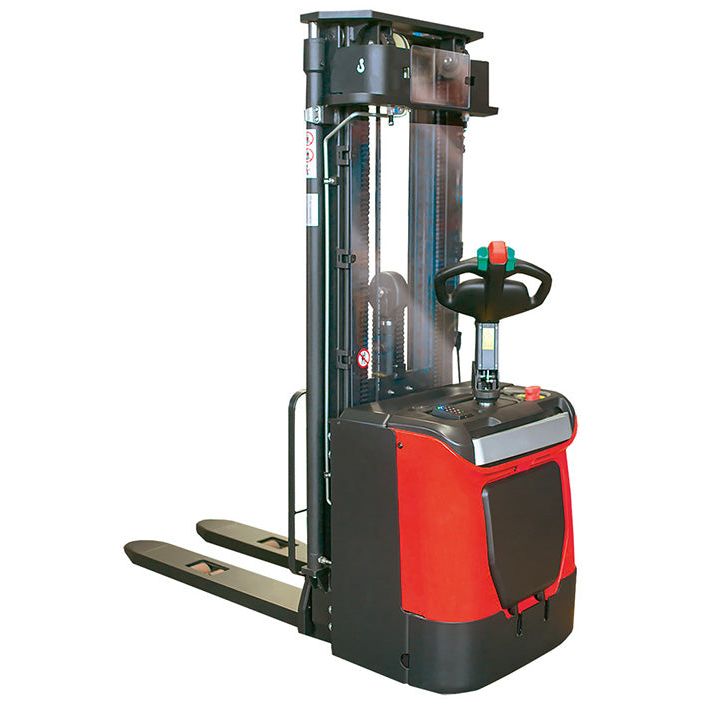 Gerbeur électrique autoporté avec direction assistée 1200 kg - Rotaket Manutention