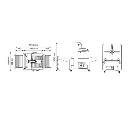 Machine à poser l'adhésif multi - format premium - Rotaket Manutention