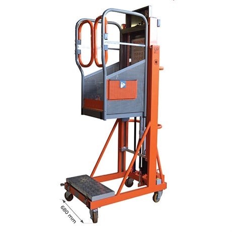Nacelle semi - électrique aluminium hauteur de travail 5 mètres - Rotaket Manutention