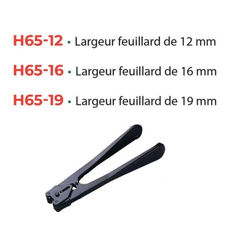 Pince de sertissage chapes feuillard métal - Rotaket Manutention