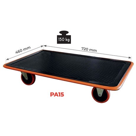 Plateau roulant acier 150 à 300 kg - Rotaket Manutention