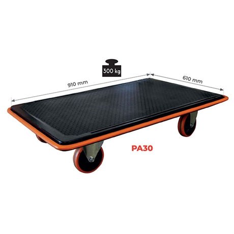 Plateau roulant acier 150 à 300 kg - Rotaket Manutention