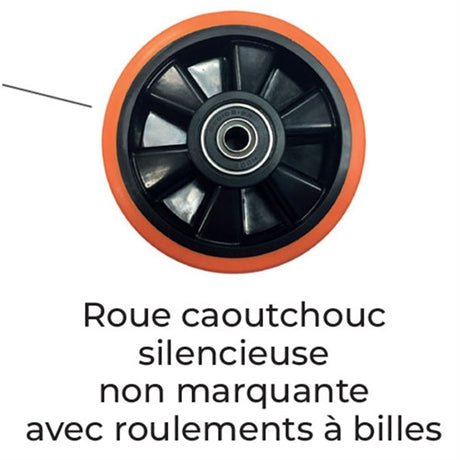 Plateau roulant acier 150 à 300 kg - Rotaket Manutention