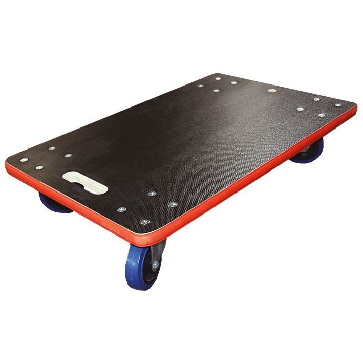 Plateau roulant bois 450 kg roues caoutchouc non marquantes - Rotaket Manutention
