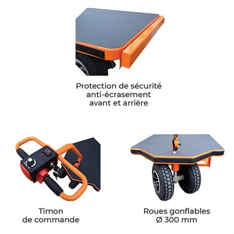 Plateforme motorisée 800 kg - Rotaket Manutention