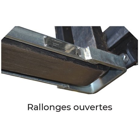 Rallonges de fourches ouvertes - Rotaket Manutention