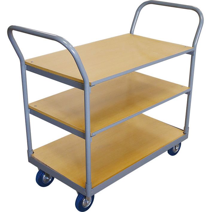Servante plateau bois 250 kg 3 plateaux - Rotaket Manutention