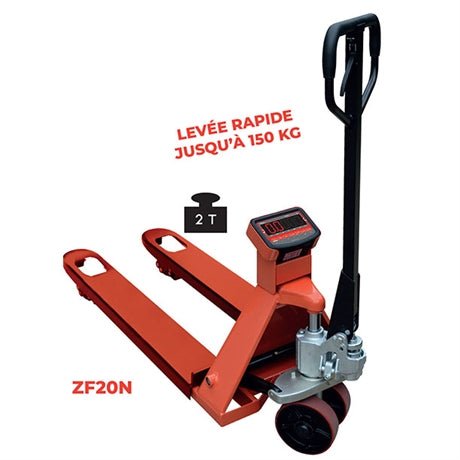 Système mobile de pesage 2000 kg avec imprimante - Rotaket Manutention