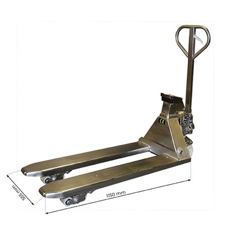 Système mobile de pesage inox 316 2000 kg - Rotaket Manutention