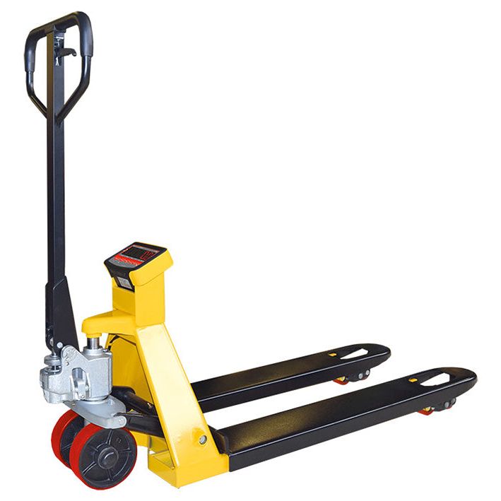 Système mobile de pesage JAUNE 2000 kg - timon non monté au dessus de 2 unités commandées - Rotaket Manutention