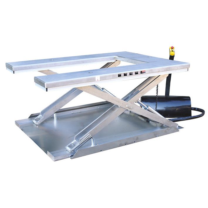 Table élévatrice électrique inox plateau en U 600 kg - Rotaket Manutention