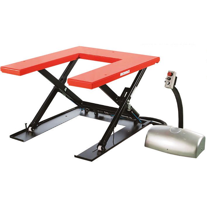 Table élévatrice électrique plateau en U économique 1000 kg - Rotaket Manutention