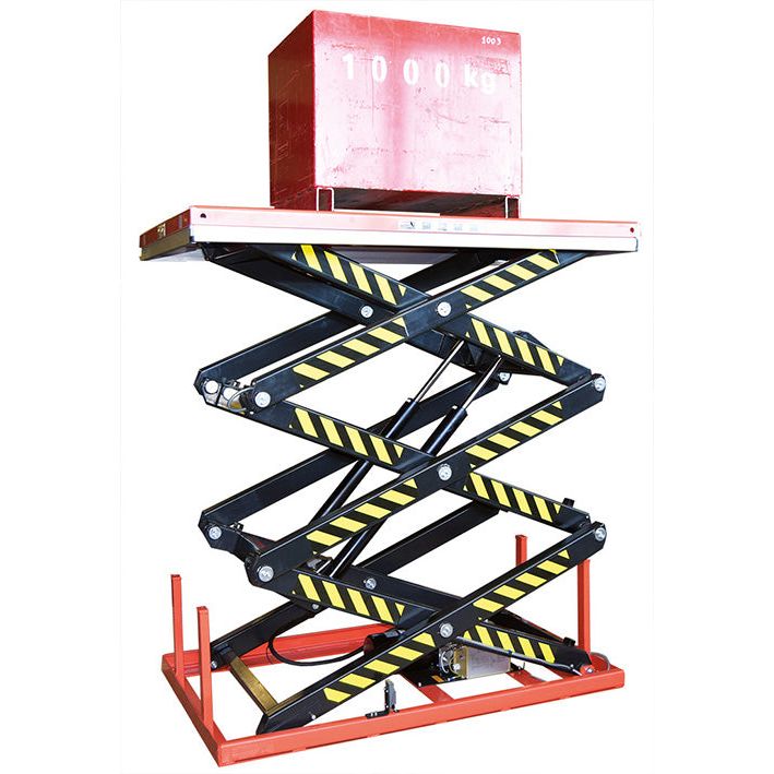 Table élévatrice électrique triple ciseaux 1000 kg - Rotaket Manutention
