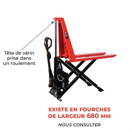 Transpalette électrique haute levée 1000 kg - Rotaket Manutention