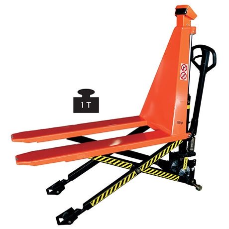 Transpalette haute levée peseur 1000 kg - Rotaket Manutention