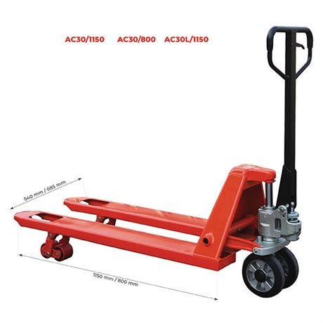 Transpalette manuel 3000 kg - Rotaket Manutention