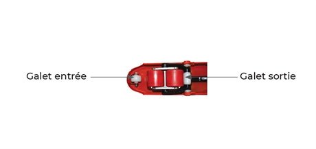 Transpalette manuel basic 2500 kg - timon non monté au dessus de 3 unités commandées - Rotaket Manutention