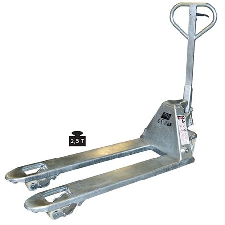 Transpalette manuel premium galvanisé 2500 kg - Rotaket Manutention