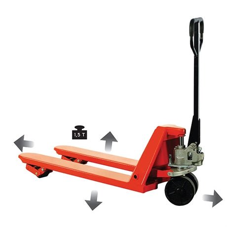 Transpalette manuel quatre directions 1500 kg - Rotaket Manutention