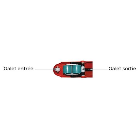 Transpalette manuel silencieux 2500 kg roues directrices (standard) - Rotaket Manutention