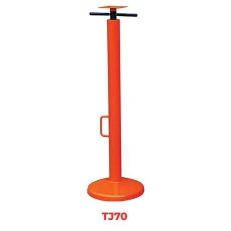 Vérin stabilisateur 22700 kg plaque d'appuie 125 x 125 mm - Rotaket Manutention