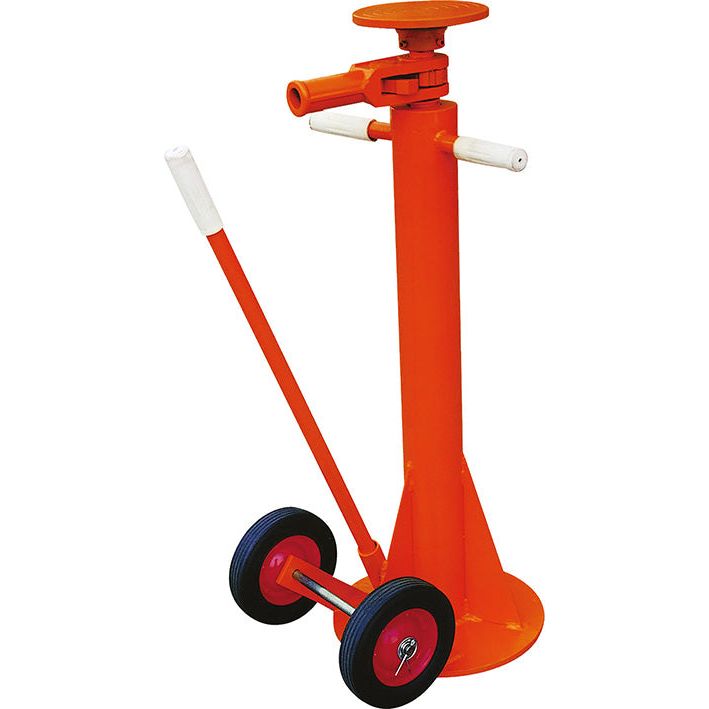 Vérin stabilisateur 45000 kg plaque d'appuie Ø 204 - Rotaket Manutention