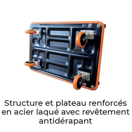 Chariot timon rabattable 150 à 300 kilo