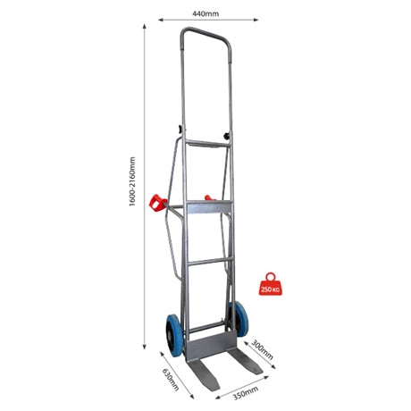 Diable acier maraîchers poignées de garde ergonomiques 250kg