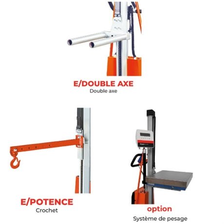 Gerbeur semi-électrique positionneur de travail 100 à 250 kg