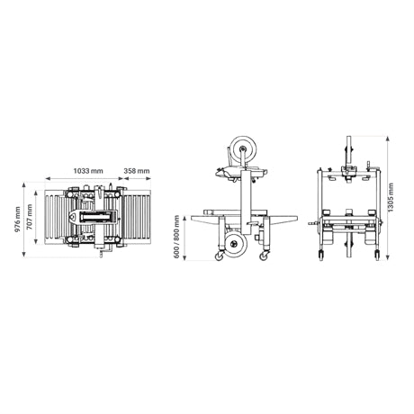 Machine à poser l'adhésif premium