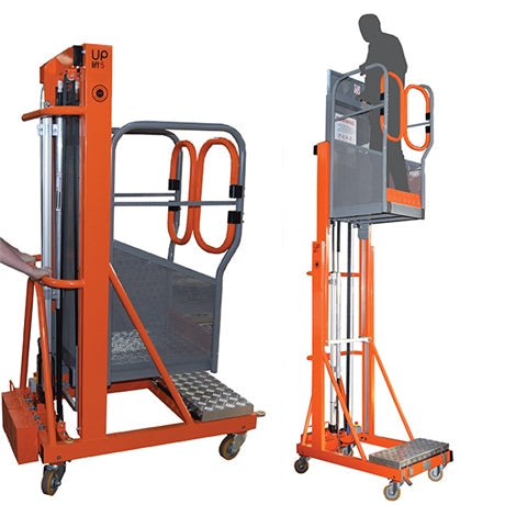 Nacelle semi-électrique aluminium hauteur de travail 6 mètres - UPLIFT6 Stockman