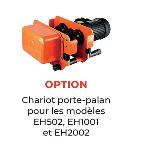 Palan électrique à chaîne 380 volts 250 à 2000 kg