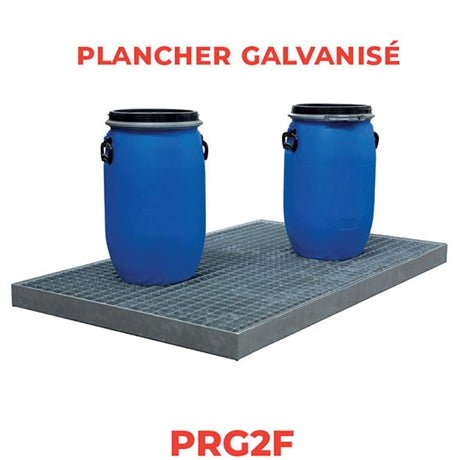 Plancher de rétention galvanisé charge 2000 kg