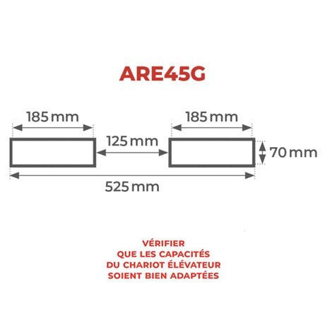 Potence télescopique inclinable 4500 kg