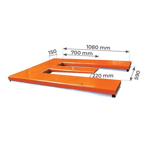 Table élévatrice électrique plateau en E 1000 et 2000 kg