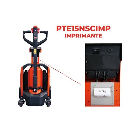 Transpalette électrique lithium peseur 1500 kg  sans imprimante